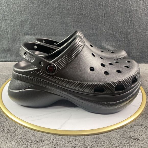 Crocs Classic Platform Bae Clog Black Women’s 8 Euro 38-39 Roomy Fit  New In Bag - Picture 6 of 10